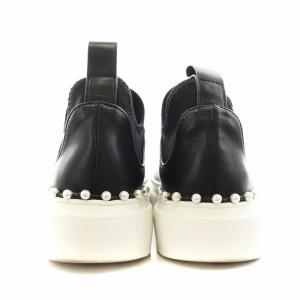 CELFORD 24SS パールトリミングスニーカー シューズ 36 黒 ブラック CWGS241501 /AN2