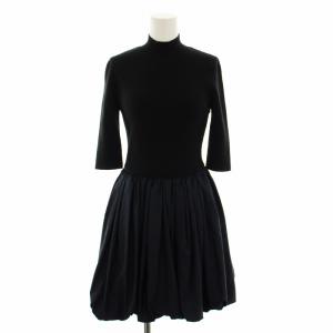 24SS バルーンドッキングミニワンピース ハイネック 0 紺 ネイビー SWNO241099 /RE