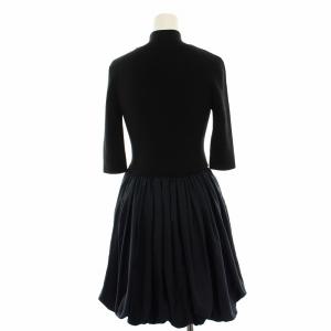 SNIDEL 24SS バルーンドッキングミニワンピース ハイネック 0 紺 ネイビー SWNO241099 /RE