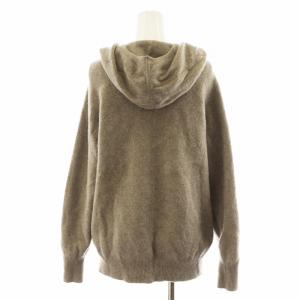 Framework 24AW 圧縮ウールフードプルオーバー ニット セーター 長袖 フード F 茶 ブラウン 24080220302040