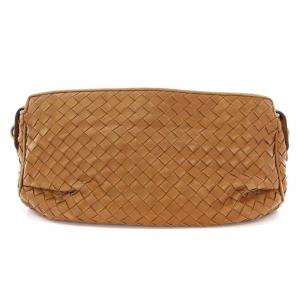 BOTTEGA VENETA イントレチャート ショルダーバッグ レザー ブラウン 192661
