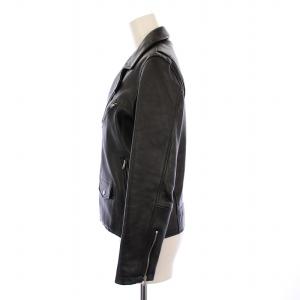 BEAUTY&YOUTH UNITED ARROWS シープレザーダブルライダース 革ジャン レザージャケット アウター ジップアップ M 黒 ブラック 1625-199-4085