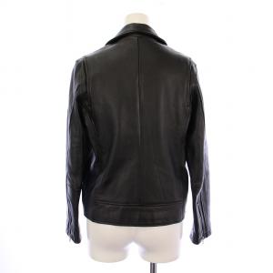 BEAUTY&YOUTH UNITED ARROWS シープレザーダブルライダース 革ジャン レザージャケット アウター ジップアップ M 黒 ブラック 1625-199-4085
