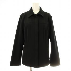 FC003-603 シャツジャケット ステンカラー 裏ノバチェック 40 黒 ブラック /KU