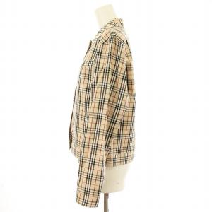 BURBERRY LONDON FEA06-004 シャツジャケット 長袖 ノバチェック 薄手 40 ベージュ