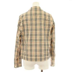 BURBERRY LONDON FEA06-004 シャツジャケット 長袖 ノバチェック 薄手 40 ベージュ