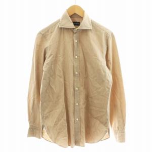シャツ 長袖 コットン S ベージュ 2050GR570LJ /AN20