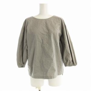 シャツ ブラウス 七分袖 38 グレー B5574FNL024 /EE