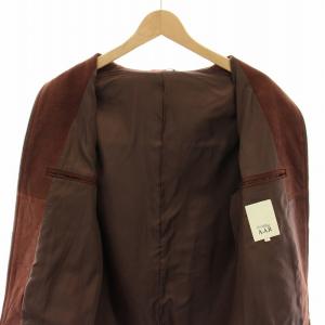 Yohji Yamamoto ダーバンアール D'URBAN A.A.R レザージャケット 革ジャン アウター ラムレザー L 赤茶 レッドティー X860735-78