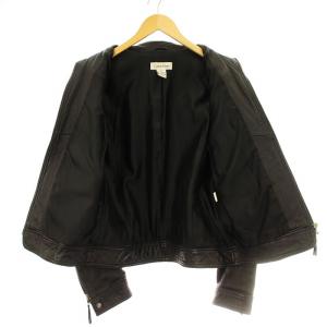Calvin Klein レザージャケット 革ジャン ジップアップ M 黒 ブラック