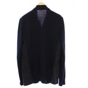 EMPORIO ARMANI テーラードジャケット 切替 ニット ITA44 ネイビー RN103723 CA37360 /KH