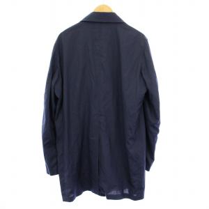 MOORER VITTOR-GO 撥水ウールシルクトロピカル ステンカラーコート 50 ネイビー