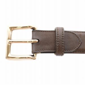 JOHN LOBB レザーベルト ブラウン ピンクゴールド L17I6