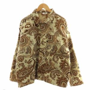 22SS ゴブラン トラッカー ジャケット ペイズリー柄 L ベージュ 茶 ブラウン 22011600920010
