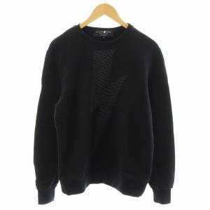 スウェット トレーナー 長袖 スタッズ M 黒 ブラック /AN3