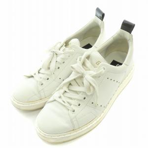 GOLDEN GOOSE STARTER スターター ローカットスニーカー シューズ レザー USED加工 26cm 白 ホワイト