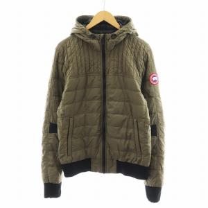 CARBRI HOODY ダウンジャケット L カーキ 2208M