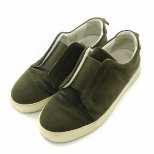 PIERRE HARDY SLIDER SNEAKER スライダースニーカー シューズ ローカット スエード 38 カーキ /BB