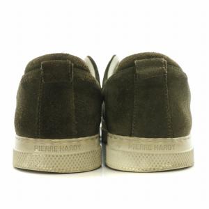 PIERRE HARDY SLIDER SNEAKER スライダースニーカー シューズ ローカット スエード 38 カーキ /BB