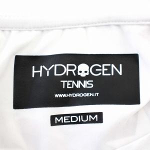 HYDROGEN TENNIS ストレッチ Tシャツ 半袖 スカル 星 ホログラム カットソー M 白 ホワイト /G