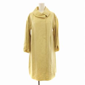 スプリングコート ロング 総柄 M ゴールドカラー GBUCV]04790 /EE