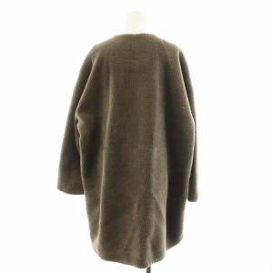 MILA OWEN MILAOWEN 20AW ノーカラーシャツカーブボアジャケット アウター F ベージュ 09WFJ204108 /AN41