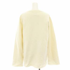 MM6 Maison Margiela マルタンマルジェラ カットオフプルオーバー スウェット トレーナー 長袖 S アイボリー S52GU0033
