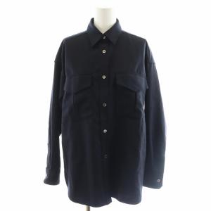 シャツ ブラウス 長袖 ウール F 黒 ブラック TAGA-313-01 /AN21