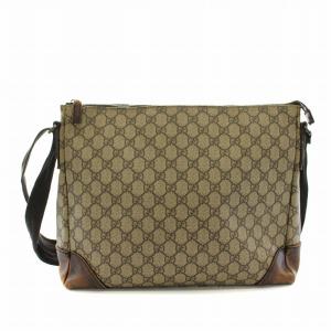 GUCCI ショルダーバッグ GGスプリーム PVCレザー 茶 ブラウン 110054