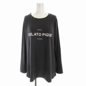 gelato pique 23AW ルームウェア 部屋着 ナイトウェア Tシャツ イージーパンツ 長袖 F グレー PWCT235208