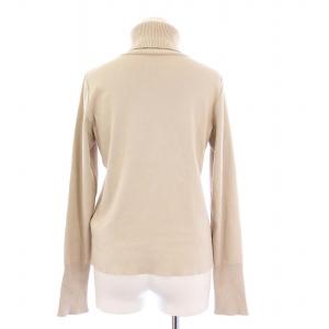 FOXEY ニット タートルネック シルクカシミヤ混 38 ベージュ 39291