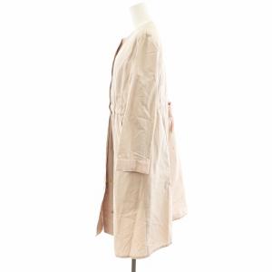 TOCCA スプリングコート ノーカラーコート ロング丈 ライナー付き 2 ピンク CMTOBS0010 /AN38