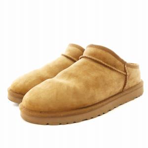 ムートンスリッパ スリッポン ボア US8 ベージュ F27115G /AN6