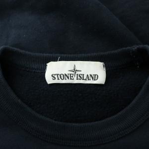 STONE ISLAND スウェット 裏起毛 S ネイビー