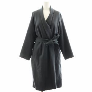 ガウンコート ロング丈 アンゴラ アウター 2 ダークグリーン E183T142 /AN29