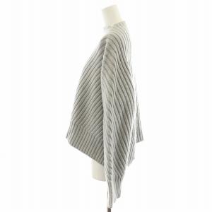 JIL SANDER ニット リブ ウール 32 グレー KRJWBA0115