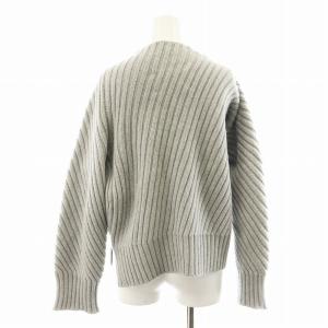 JIL SANDER ニット リブ ウール 32 グレー KRJWBA0115