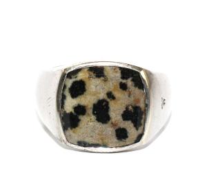 Cushion Leopard シグネットリング 925