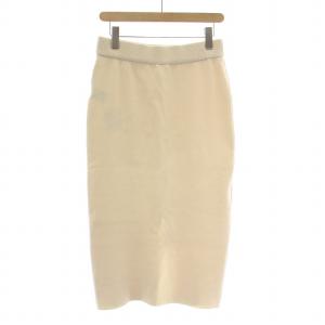 Diner B TIGHT ダイナーBタイトスカート イージー ミモレ ロング ウエストゴム リブ スリット