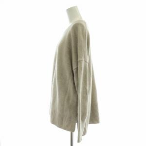 MUSE de Deuxieme Classe OLBIA クルーネックプルオーバー ニット 長袖 無地 ストレッチ 薄手 ウール カシミヤ混 シルク混