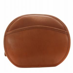 オールドコーチ ショルダーバッグ 丸型 レザー 茶 ブラウン 0269-307