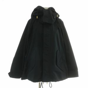 ショートモッズコート アウター マウンテンパーカー ジップアップ フード 38 黒 ブラック 19SS-RECT-200L-2-J