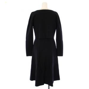 CELFORD セットアップ カーディガン 長袖 ワンピース ロング ノースリーブ 36 黒 CWN0185115 /BM