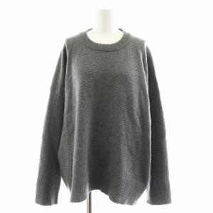 22AW Aries クルーネック プルオーバー ニット セーター 長袖 ウール グレー 22080500818030