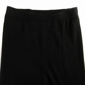 Deuxieme Classe 21AW TEX リブレギンス パンツ イージー ニット セーター 黒 ブラック 21-030-500-8180-3-0