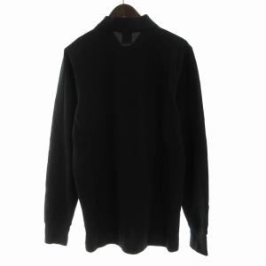 Brooks Brothers ポロシャツ カットソー ロゴ 刺繍 長袖 M 黒 ブラック