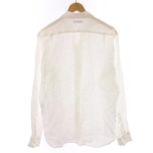 BEAUTY&YOUTH UNITED ARROWS リネンシャツ スキッパー 長袖 L 白 ホワイト 1211-105-8241