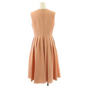 FOXEY NEW YORK サマーブーケ ワンピース ドレス フレア ひざ丈 ノースリーブ 40 ピンク 37074