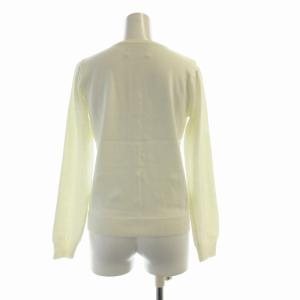 Chesty タグ付き カーディガン ニット スパンコール キルティング ビジュー装飾 長袖 F 白 ホワイト /RO