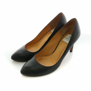 黒レザー ポインテッドトゥハイヒール DIANA 黒 レザー ハイヒール ポインテッドトゥ - 靴買う